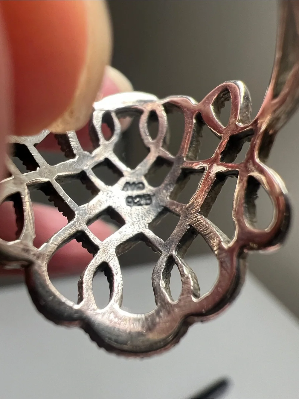 925 Sterling Silver airy openwork